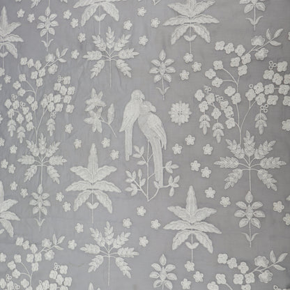 Mul Chanderi Embroidery Fabric