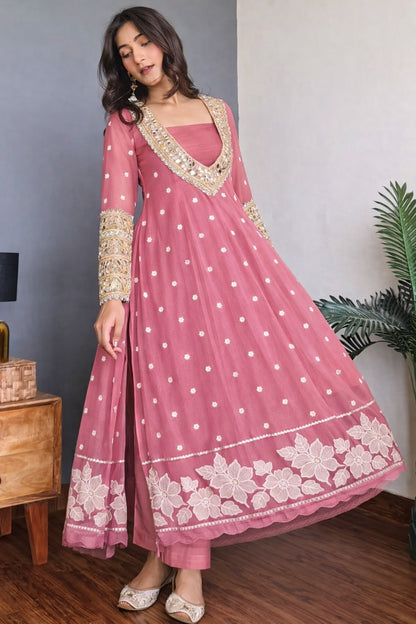 Mul Chanderi Embroidery Fabric