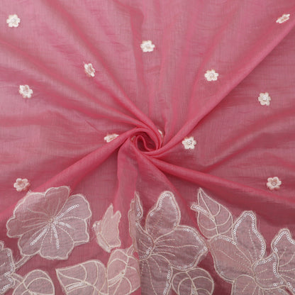Mul Chanderi Embroidery Fabric