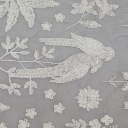Mul Chanderi Embroidery Fabric