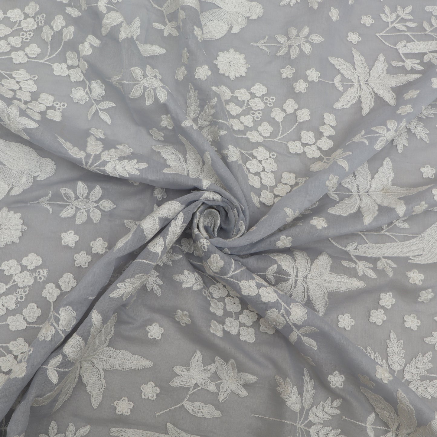 Mul Chanderi Embroidery Fabric