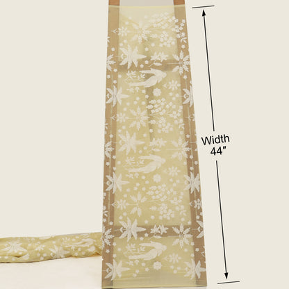 Mul Chanderi Embroidery Fabric