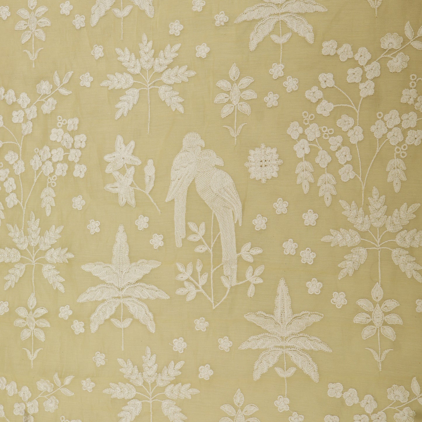 Mul Chanderi Embroidery Fabric