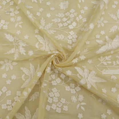 Mul Chanderi Embroidery Fabric