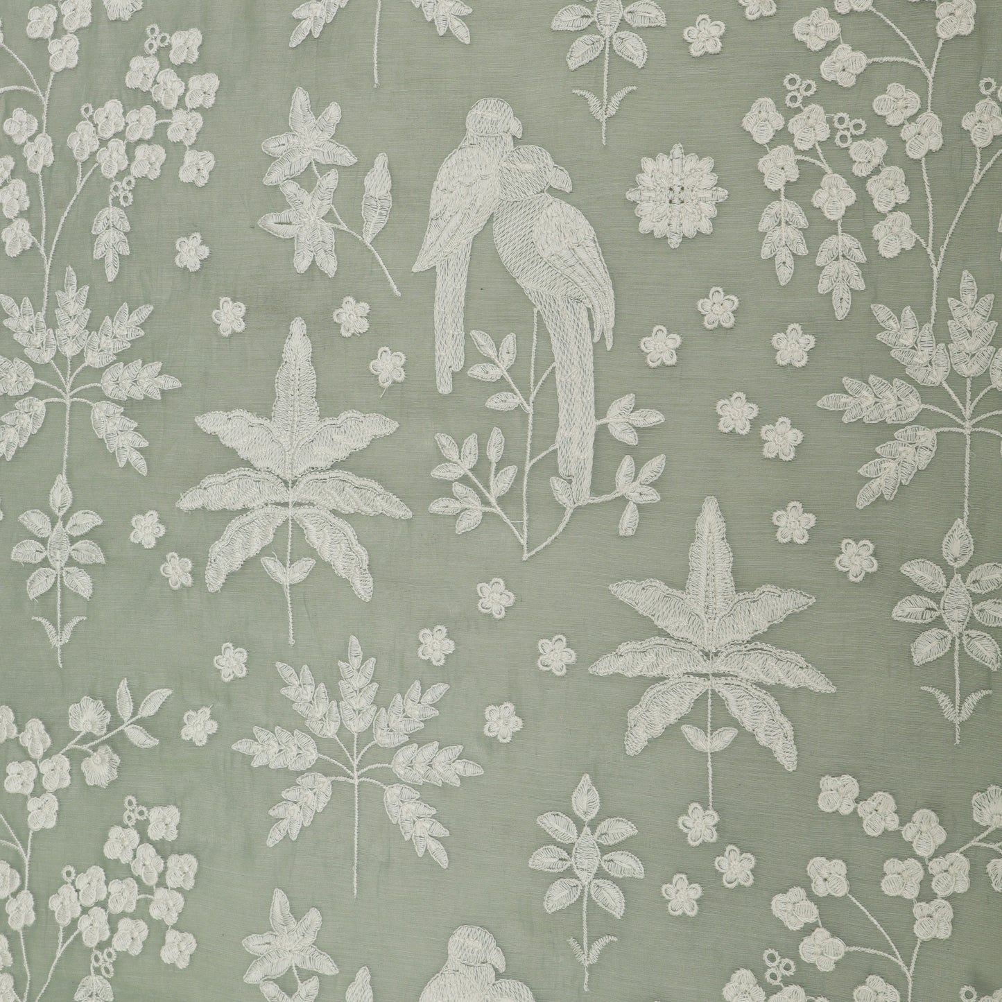 Mul Chanderi Embroidery Fabric