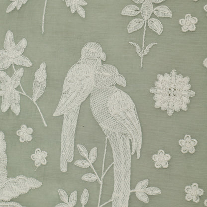 Mul Chanderi Embroidery Fabric