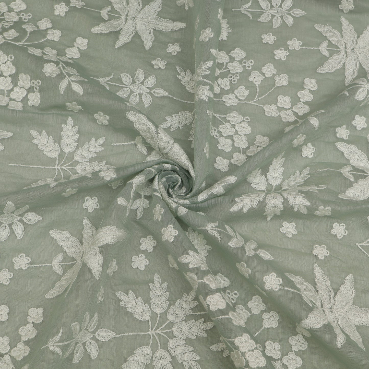 Mul Chanderi Embroidery Fabric