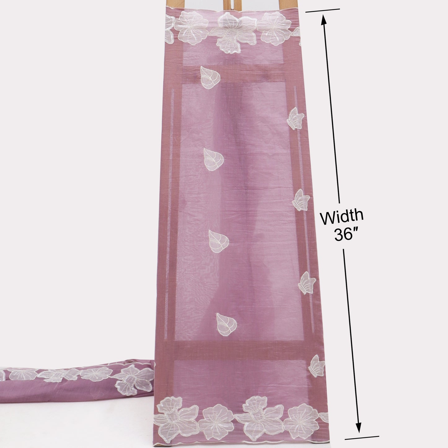 Mul Chanderi Border Embroidery Dupatta