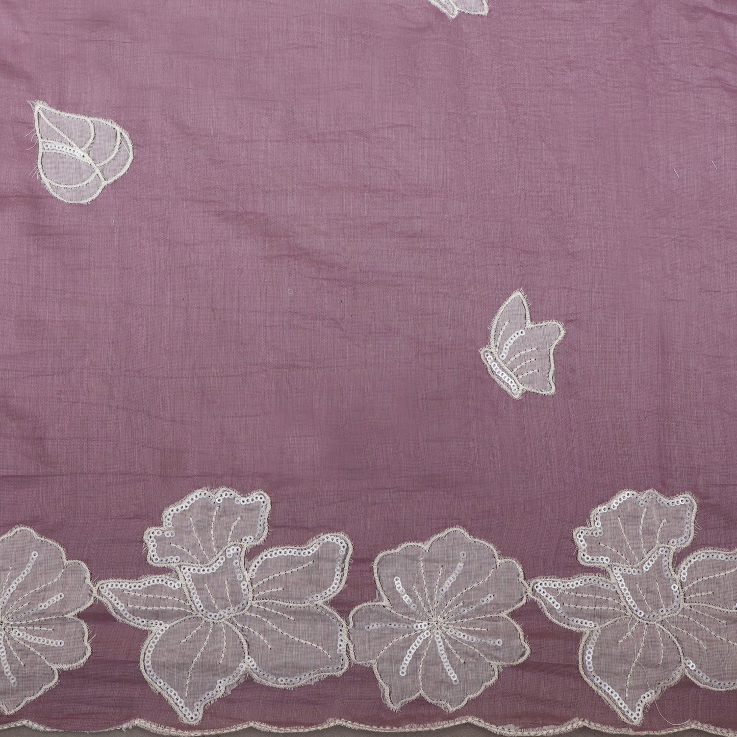 Mul Chanderi Border Embroidery Dupatta