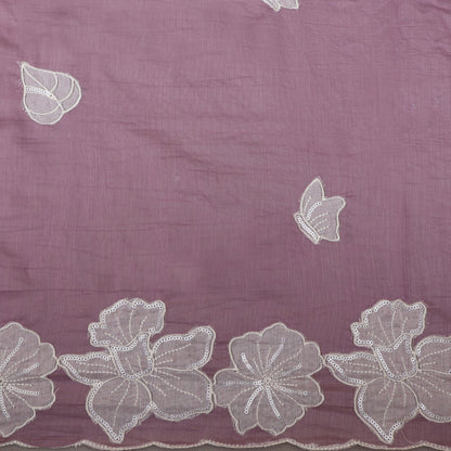 Mul Chanderi Border Embroidery Dupatta