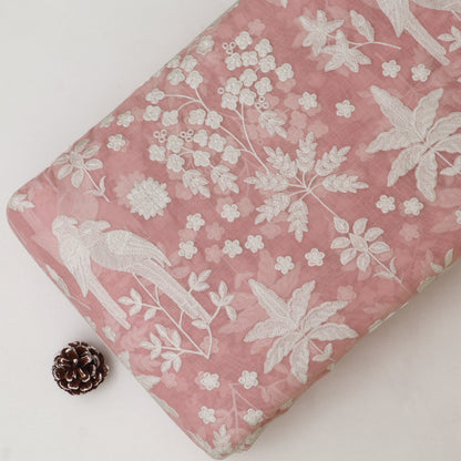 Mul Chanderi Embroidery Fabric