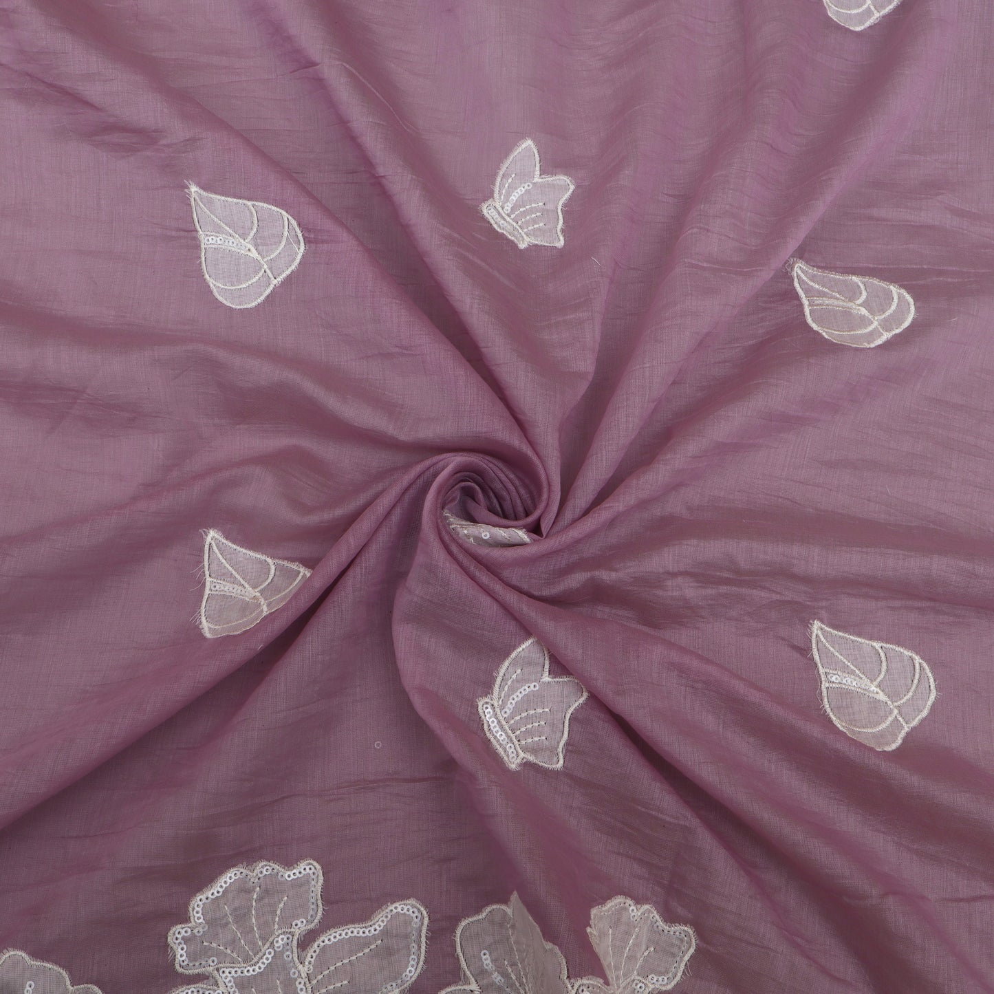 Mul Chanderi Border Embroidery Dupatta