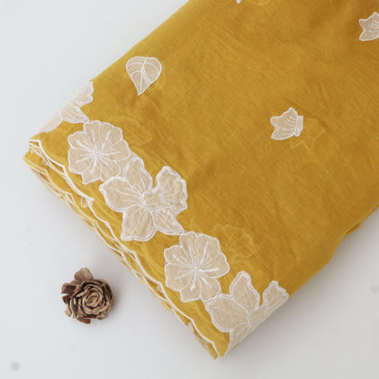 Mul Chanderi Border Embroidery Dupatta