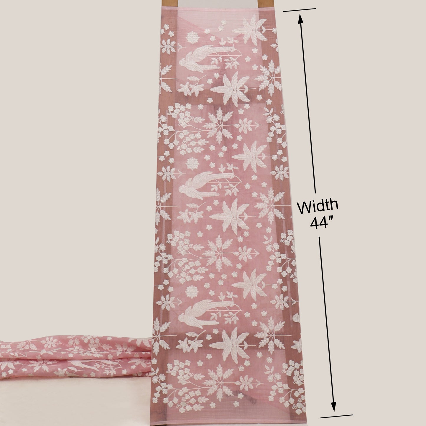 Mul Chanderi Embroidery Fabric