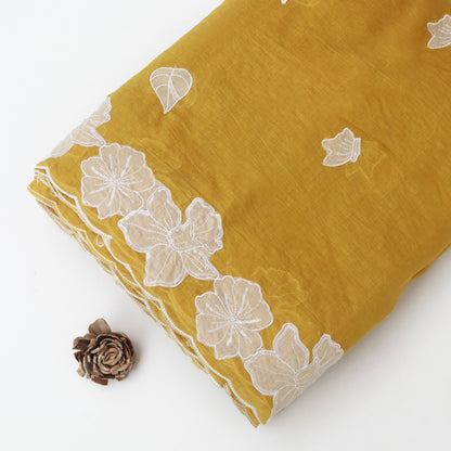 Mul Chanderi Border Embroidery Dupatta