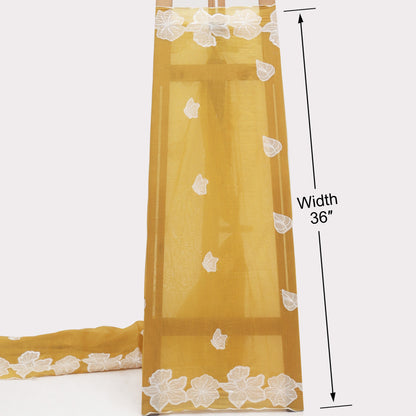 Mul Chanderi Border Embroidery Dupatta