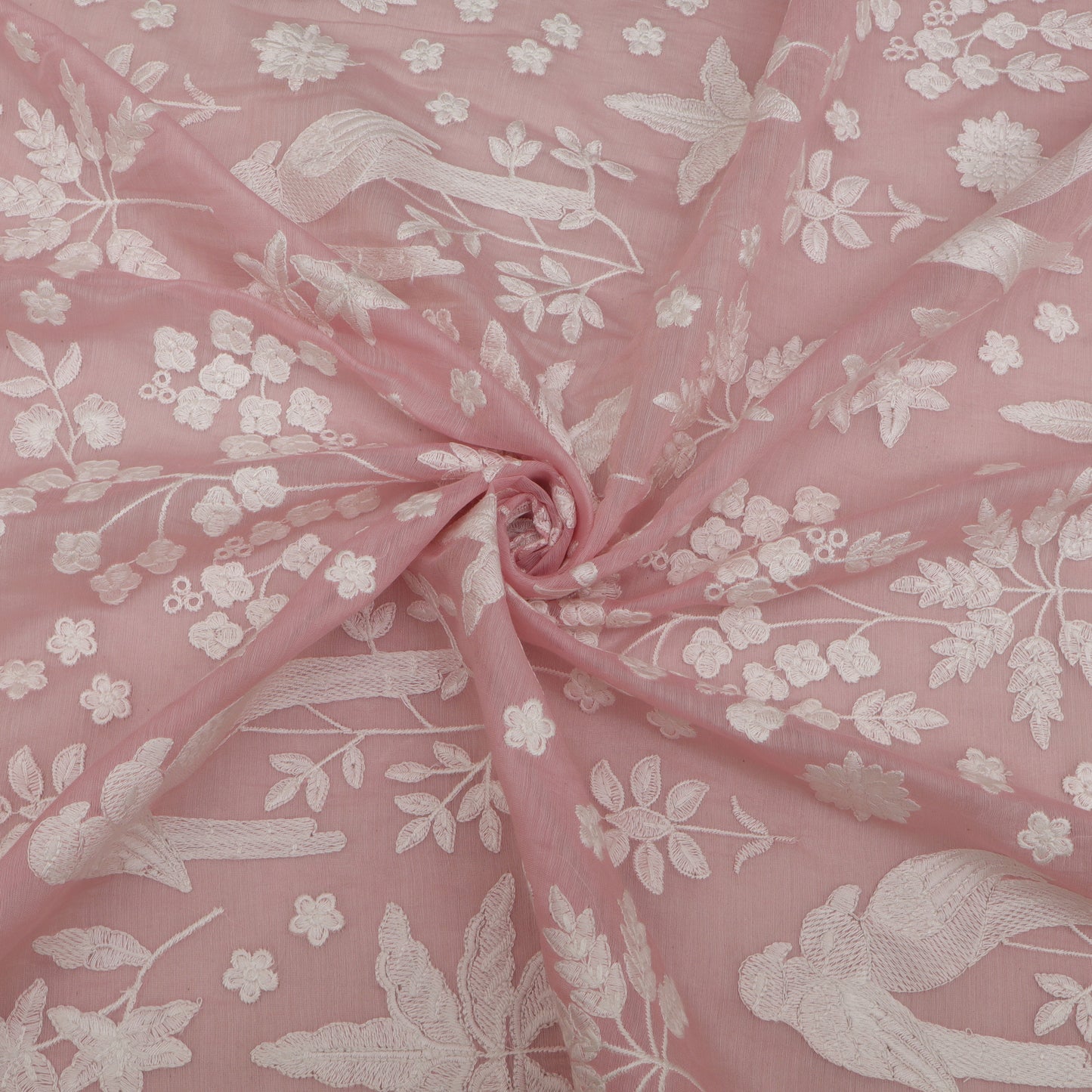 Mul Chanderi Embroidery Fabric