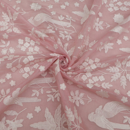 Mul Chanderi Embroidery Fabric