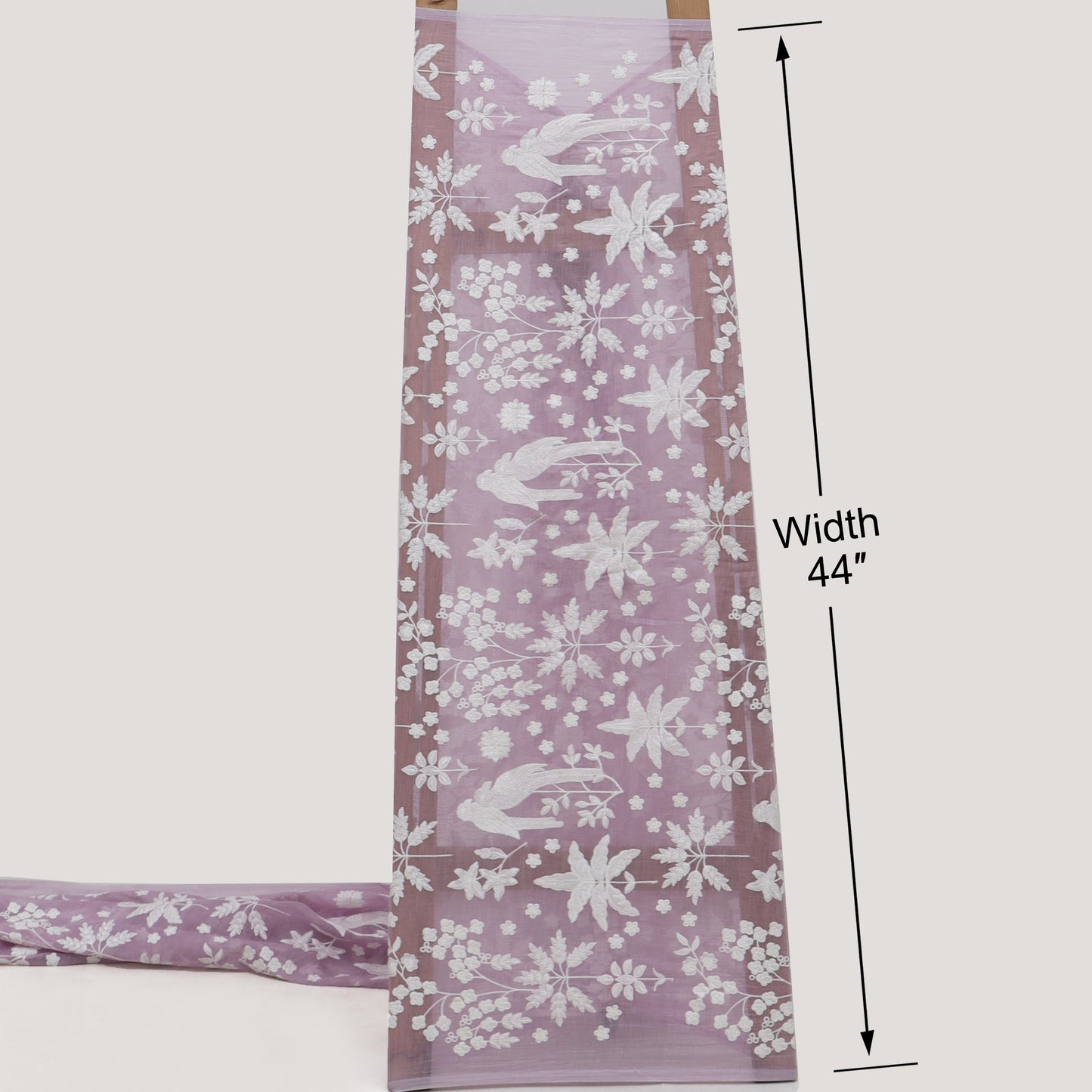 Mul Chanderi Embroidery Fabric