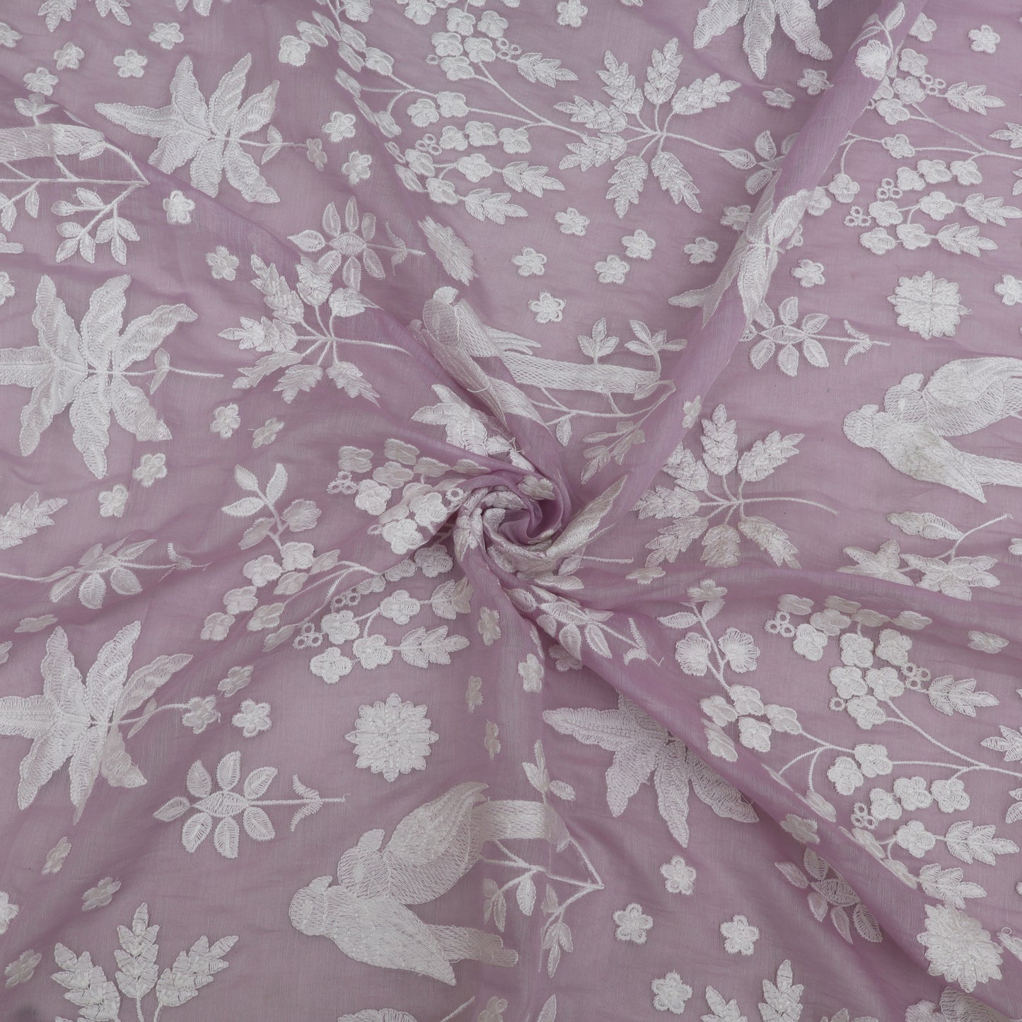 Mul Chanderi Embroidery Fabric