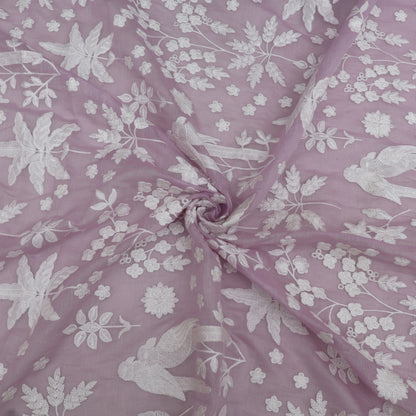 Mul Chanderi Embroidery Fabric