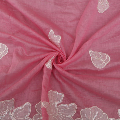 Mul Chanderi Border Embroidery Dupatta