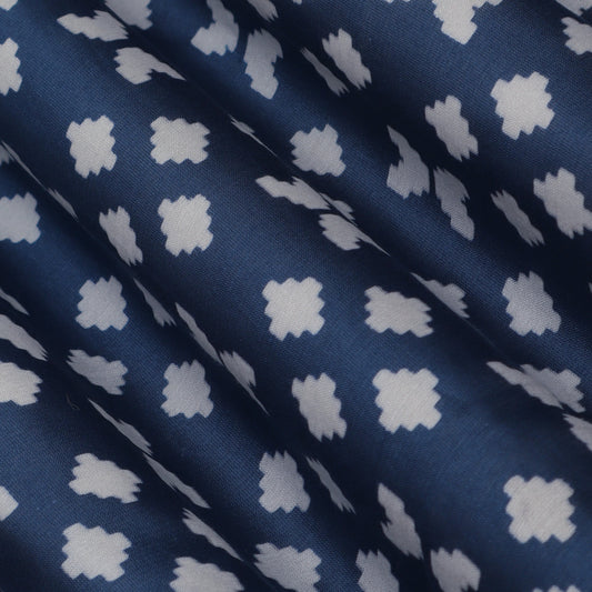 Colored Color Chanderi Print Fabric