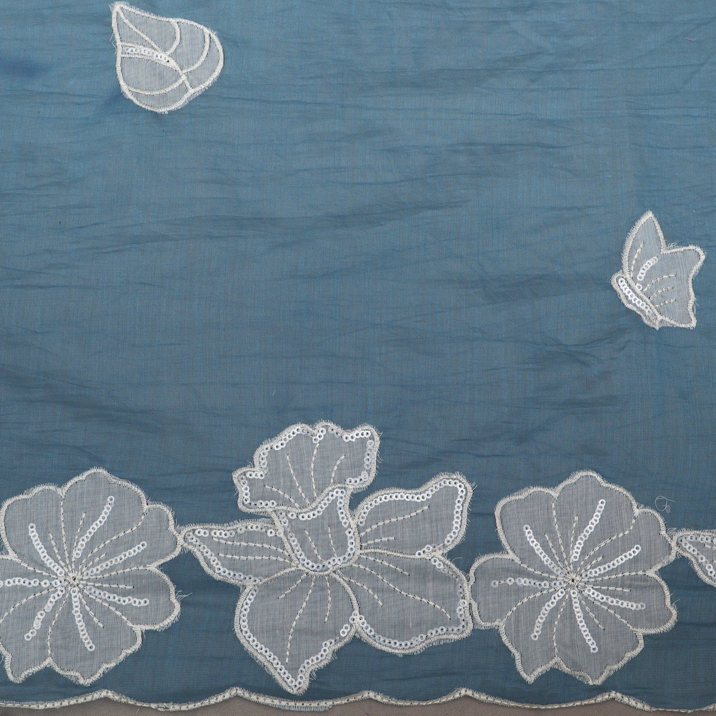 Mul Chanderi Border Embroidery Dupatta