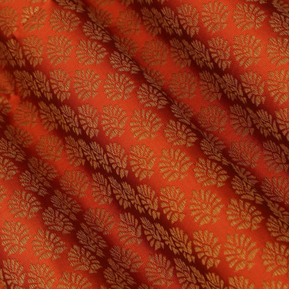 Rust Color Brocade Fabric