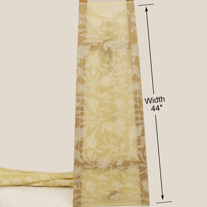 Mul Chanderi Embroidery Fabric