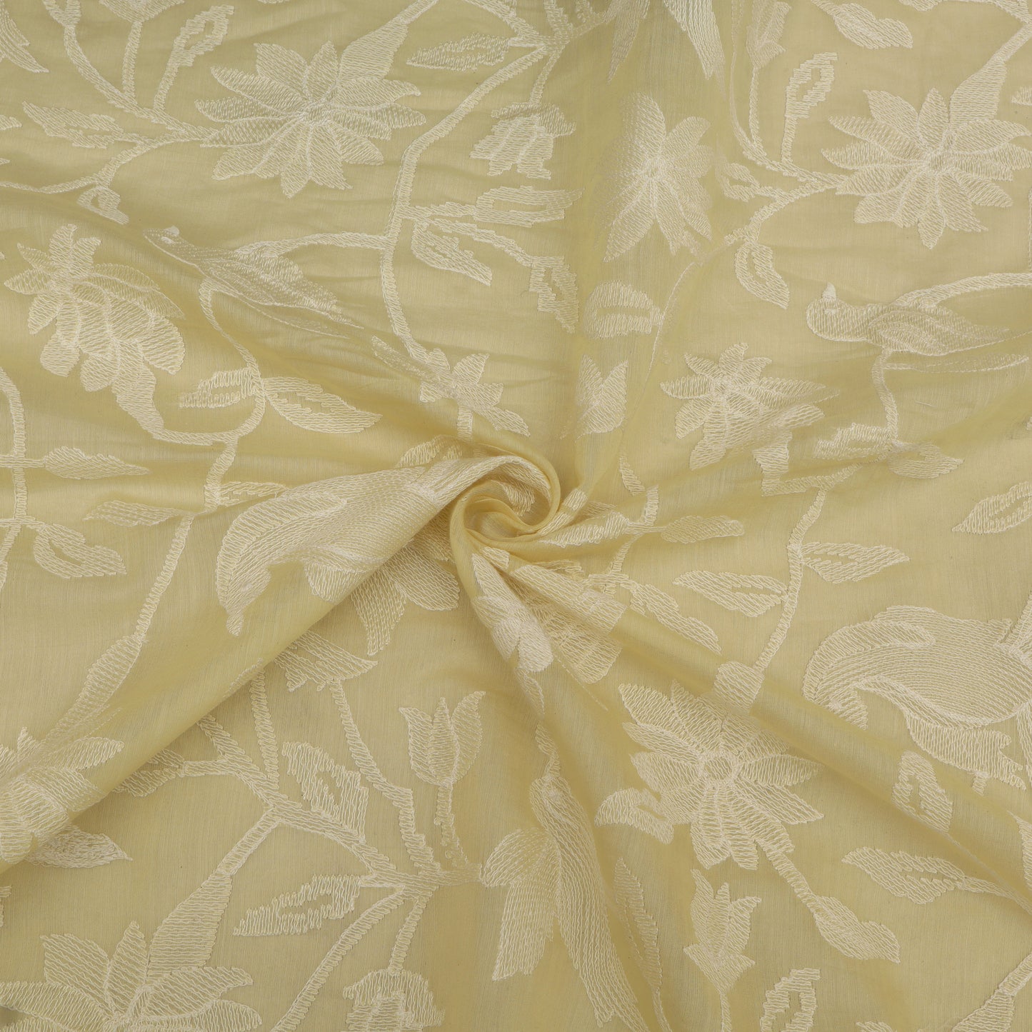 Mul Chanderi Embroidery Fabric