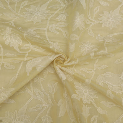 Mul Chanderi Embroidery Fabric