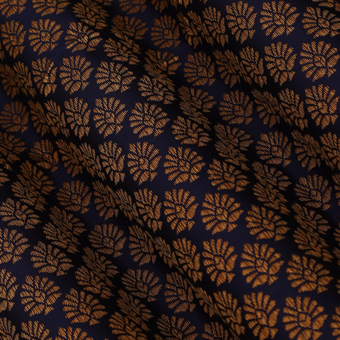 Black Color Brocade Fabric