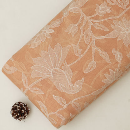 Mul Chanderi Embroidery Fabric