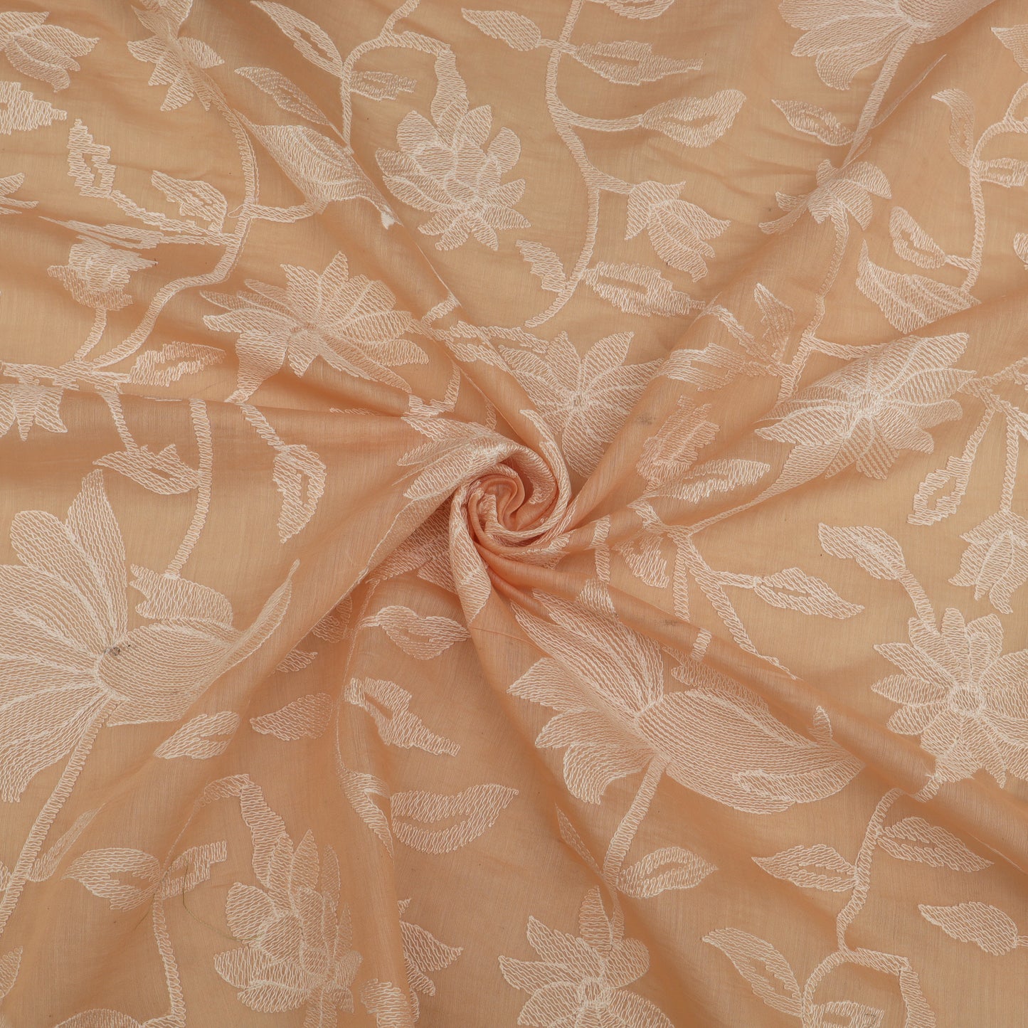Mul Chanderi Embroidery Fabric