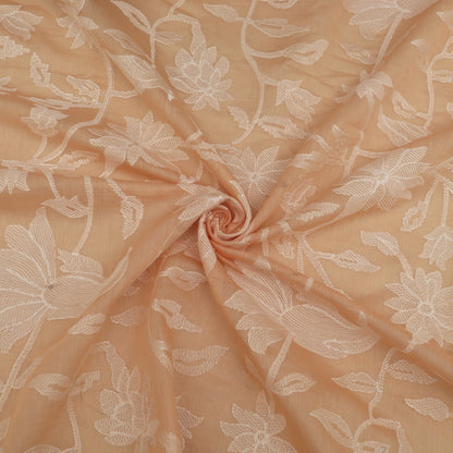 Mul Chanderi Embroidery Fabric
