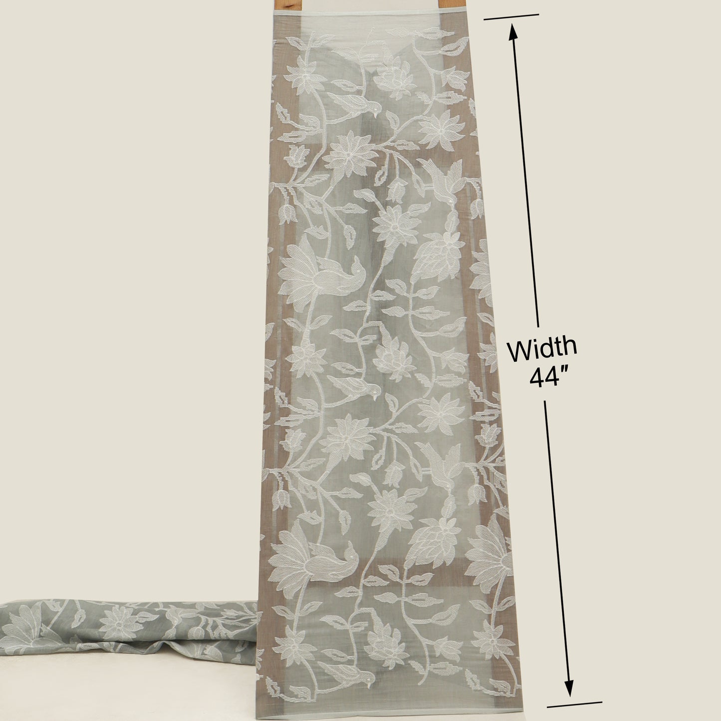 Mul Chanderi Embroidery Fabric