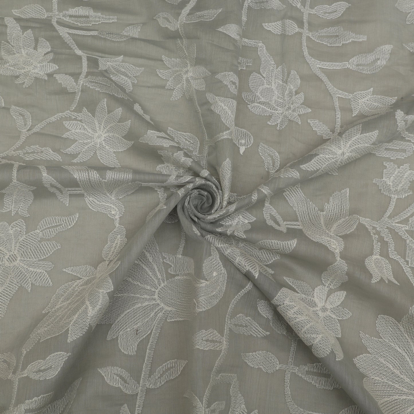 Mul Chanderi Embroidery Fabric