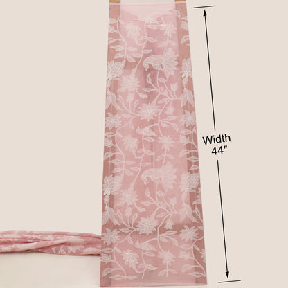 Mul Chanderi Embroidery Fabric