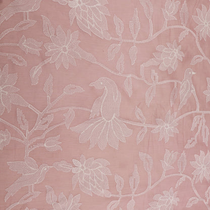 Mul Chanderi Embroidery Fabric