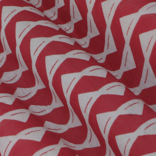 Colored Color Chanderi Print Fabric