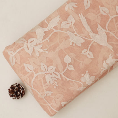 Mul Chanderi Embroidery Fabric