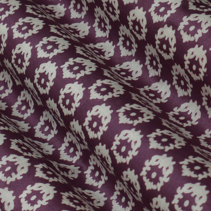 Colored Color Chanderi Print Fabric