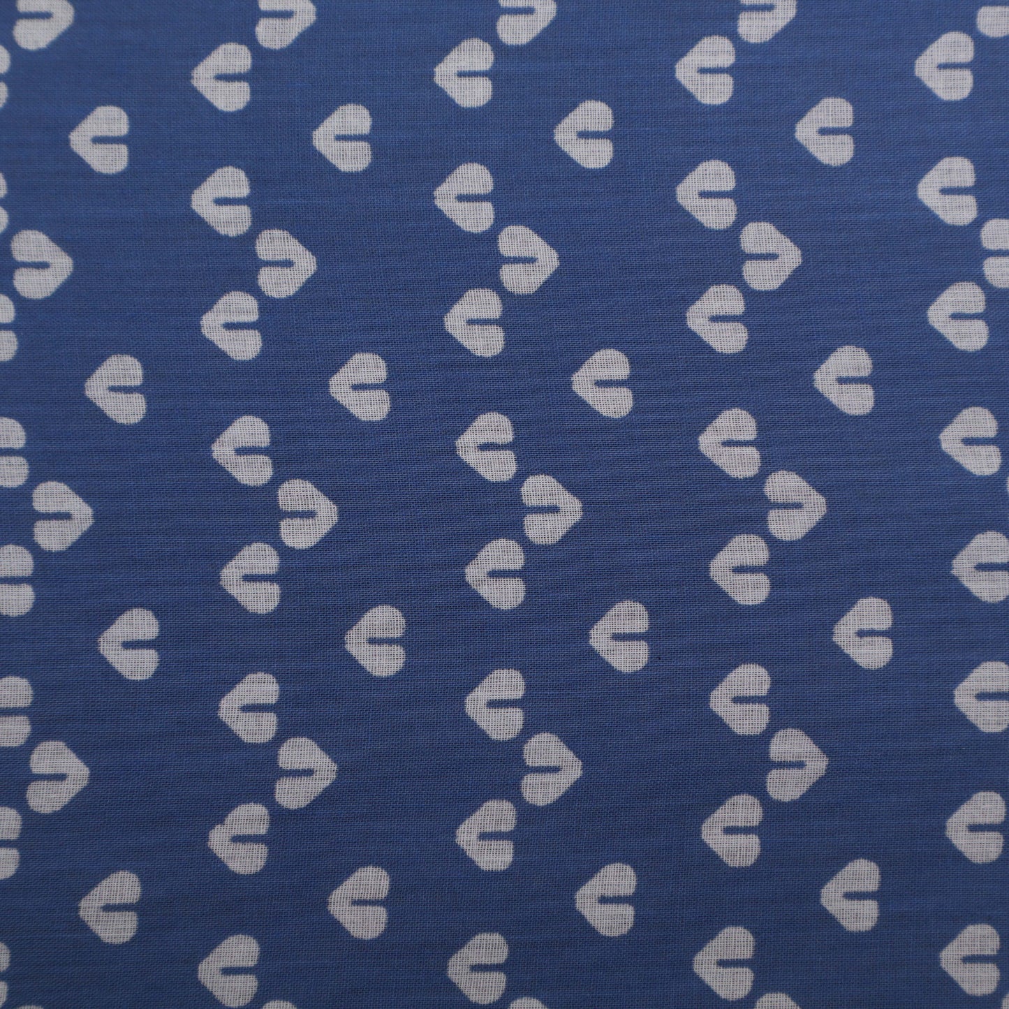 Blue Color Mulmul Print Fabric