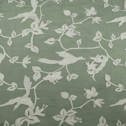 Mul Chanderi Embroidery Fabric
