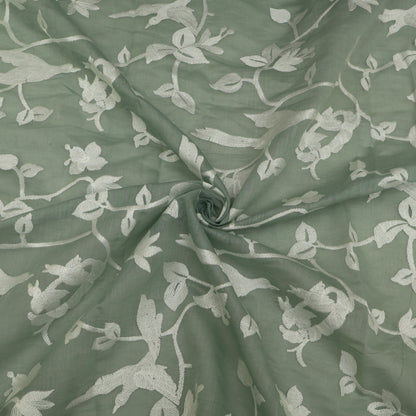 Mul Chanderi Embroidery Fabric