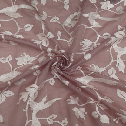 Mul Chanderi Embroidery Fabric