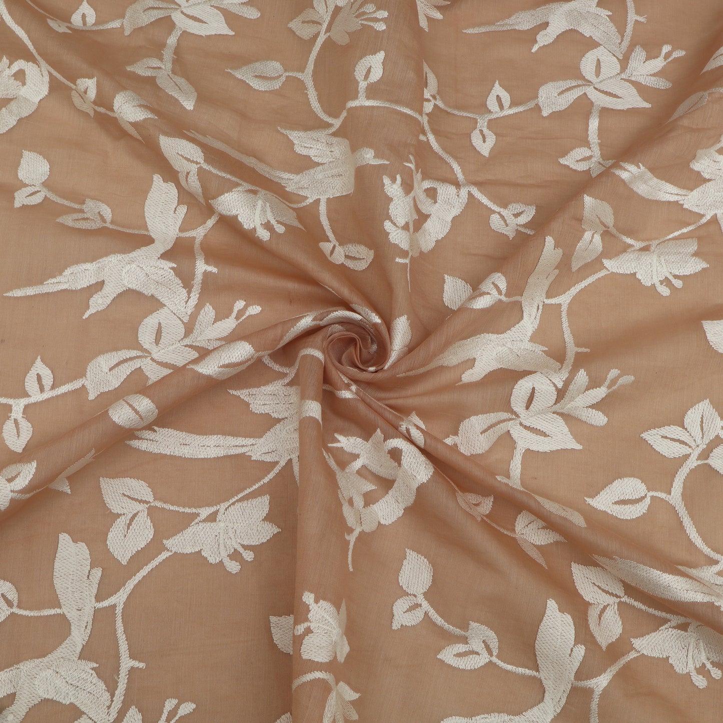 Mul Chanderi Embroidery Fabric