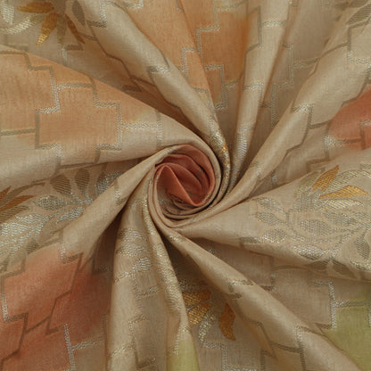 Cream Color Brocade Fabric