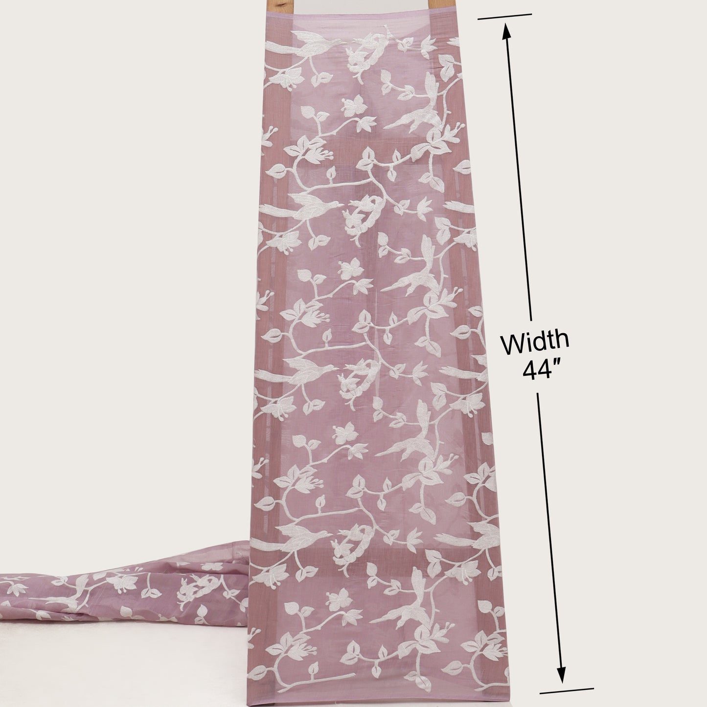 Mul Chanderi Embroidery Fabric